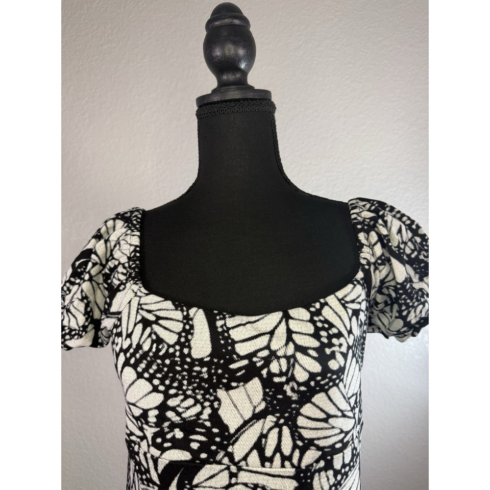 Urban Outfitters Women's Butterfly Dress Large Mini Dress Ruffled Sleeve - Picture 7 of 7